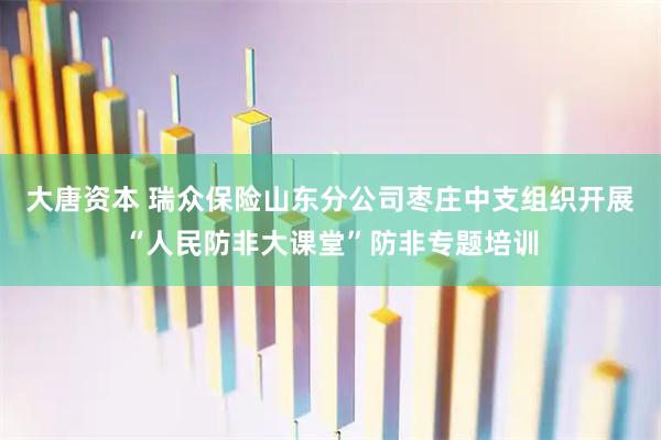 大唐资本 瑞众保险山东分公司枣庄中支组织开展“人民防非大课堂”防非专题培训
